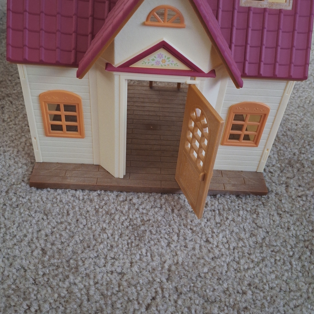 Calico Critter house with Rabbit Family
